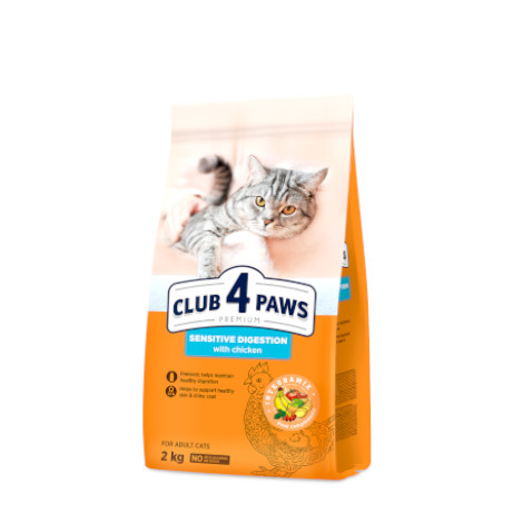 CLUB 4 PAWS PREMIUM «ΕΥΑΙΣΘΗΤΗ ΠΕΨΗ». ΠΛΉΡΕΙΣ ΞΗΡΑ ΖΩΟΤΡΟΦΏΝ ΓΙΑ ΓΑΤΕΣ ΣΥΝΤΡΟΦΙΆΣ