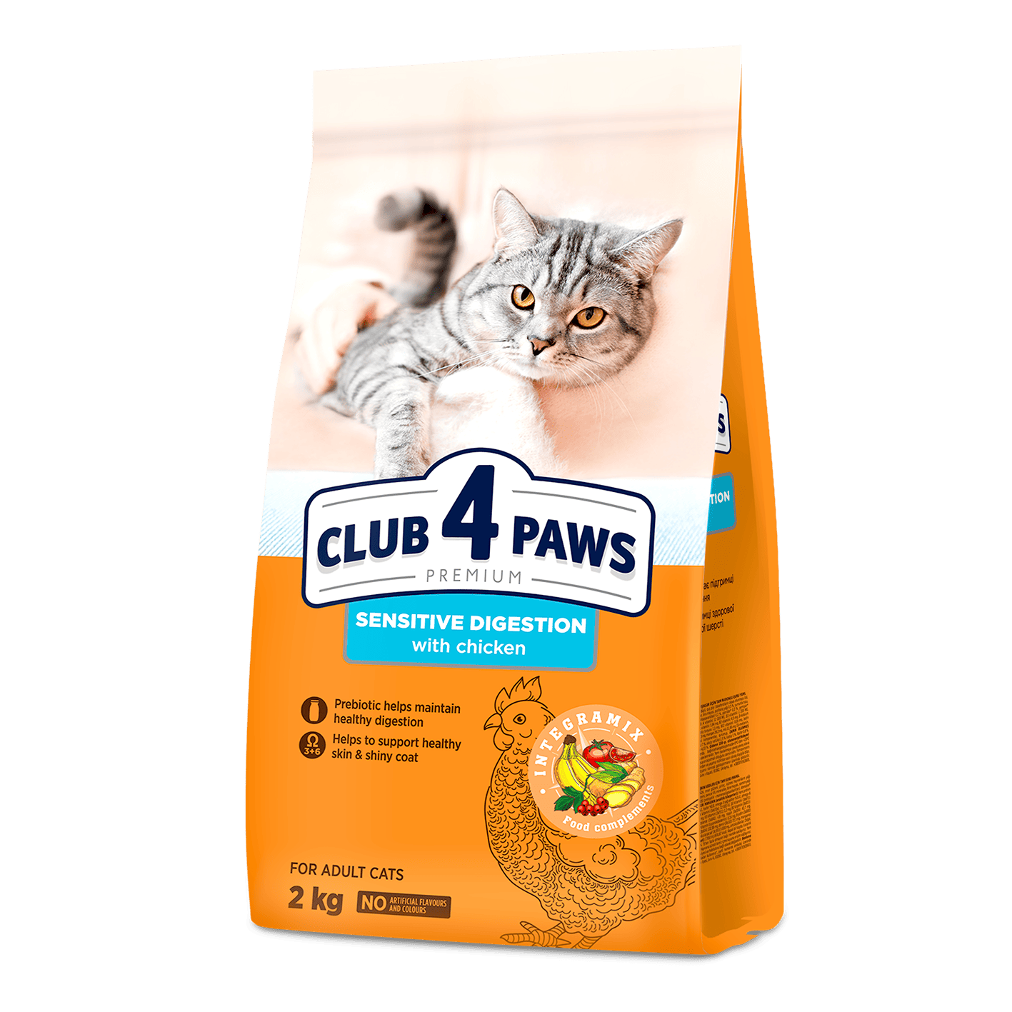 CLUB 4 PAWS PREMIUM «ΕΥΑΙΣΘΗΤΗ ΠΕΨΗ». ΠΛΉΡΕΙΣ ΞΗΡΑ ΖΩΟΤΡΟΦΏΝ ΓΙΑ ΓΑΤΕΣ ΣΥΝΤΡΟΦΙΆΣ