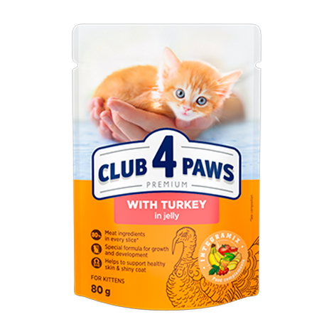 CLUB 4 PAWS PREMIUM ΓΙΑ ΓΑΤΑΚΙΑ "ΜΕ ΓΑΛΟΠΟΎΛΑ ΣΕ ΖΕΛΕ" ΠΛΗΡΗΣ ΥΓΡΗ ΤΡΟΦΗ