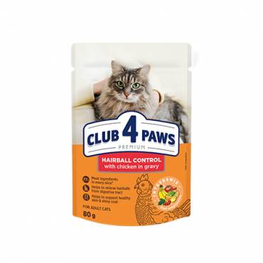 CLUB 4 PAWS PREMIUM "ΜΕ ΑΠΟΤΕΛΕΣΜΑ ΑΠΟΒΟΛΗΣ ΤΡΙΧΩΝ ΑΠΟ ΤΟ ΓΑΣΤΡΕΝΤΕΡΙΚΟ ΣΩΛΗΝΑ ". ΠΛΗΡΕΙΣ ΚΟΝΣΕΡΒΟΠΟΙΗΜΕΝΗ ΩΟΤΡΟΦΩΝ ΓΙΑ ΖΩΑ ΣΥΝΤΡΟΦΙΑΣ ΓΙΑ ΕΝΗΛΙΚΕΣ ΓΑΤΕΣ