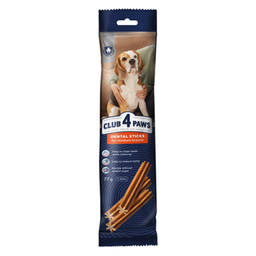 CLUB 4 PAWS PREMIUM DENTAL STICKS. ΡΑΒΔΟΙ ΓΙΑ ΜΑΣΗΜΑ ΓΙΑ ΕΝΗΛΙΚΕΣ ΣΚΥΛΟΥΣ
