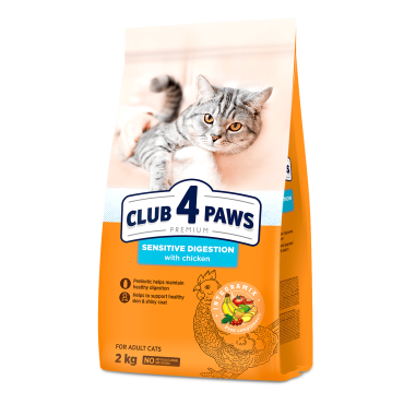 CLUB 4 PAWS PREMIUM «ΕΥΑΙΣΘΗΤΗ ΠΕΨΗ». ΠΛΉΡΕΙΣ ΞΗΡΑ ΖΩΟΤΡΟΦΏΝ ΓΙΑ ΓΑΤΕΣ ΣΥΝΤΡΟΦΙΆΣ