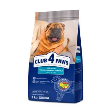 CLUB 4 PAWS PREMIUM "ΑΡΝΙ ΚΑΙ ΡΥΖΙ" ΓΙΑ ΕΝΗΛΙΚΟΥΣ ΣΚΥΛΟΥΣ ΟΛΩΝ ΤΩΝ ΦΥΛΩΝ. ΠΛΗΡΗ ΞΗΡΑ ΤΡΟΦΗ