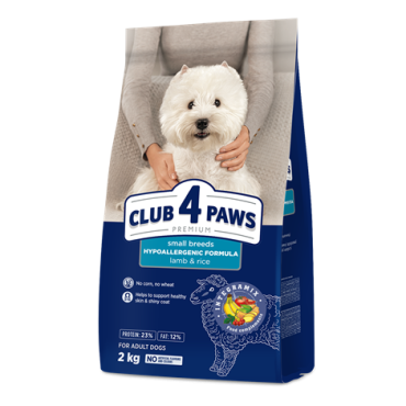 CLUB 4 PAWS PREMIUM "ΑΡΝΙ ΚΑΙ ΡΥΖΙ" ΓΙΑ ΕΝΗΛΙΚΟΥΣ ΣΚΥΛΟΥΣ ΜΙΚΡΟΣΩΜΩΝ ΦΥΛΩΝ. ΠΛΉΡΕΙΣ ΞΗΡΑ ΖΩΟΤΡΟΦΩΝ