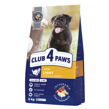 CLUB 4 PAWS PREMIUM «ΈΛΕΓΧΟΣ ΒΑΡΟΥΣ». ΠΛΗΡΗΣ ΞΗΡΗ ΤΡΟΦΗ ΓΙΑ ΕΝΗΛΙΚΟΥΣ ΣΚΥΛΟΥΣ ΜΙΚΡΗΣ ΦΥΛΗΣ ΣΤΕΙΡΩΜΕΝΟΥΣ Η ΕΠΙΡΡΕΠΕΙΣ ΣΤΗΝ ΑΥΞΗΣΗ ΒΑΡΟΥΣ. ΜΕ ΥΨΗΛΗ ΠΕΡΙΕΚΤΙΚΟΤΗΤΑ ΣΕ ΓΑΛΟΠΟΥΛΑ