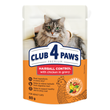 CLUB 4 PAWS PREMIUM "ΜΕ ΑΠΟΤΕΛΕΣΜΑ ΑΠΟΒΟΛΗΣ ΤΡΙΧΩΝ ΑΠΟ ΤΟ ΓΑΣΤΡΕΝΤΕΡΙΚΟ ΣΩΛΗΝΑ ". ΠΛΗΡΕΙΣ ΚΟΝΣΕΡΒΟΠΟΙΗΜΕΝΗ ΩΟΤΡΟΦΩΝ ΓΙΑ ΖΩΑ ΣΥΝΤΡΟΦΙΑΣ ΓΙΑ ΕΝΗΛΙΚΕΣ ΓΑΤΕΣ